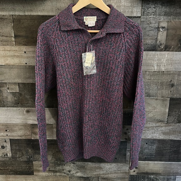 Gucci Sweaters - Vintage Gucci Deadstock Collared Sweater